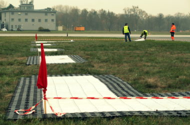 S4GA installed horizontal Helipad FATO markings for Warsaw Modlin Airport