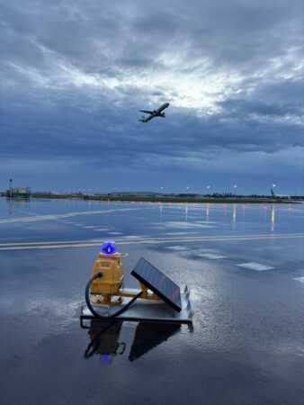 SP-401S Solar Taxiway Edge Light at Schiphol Amsterdam Airport