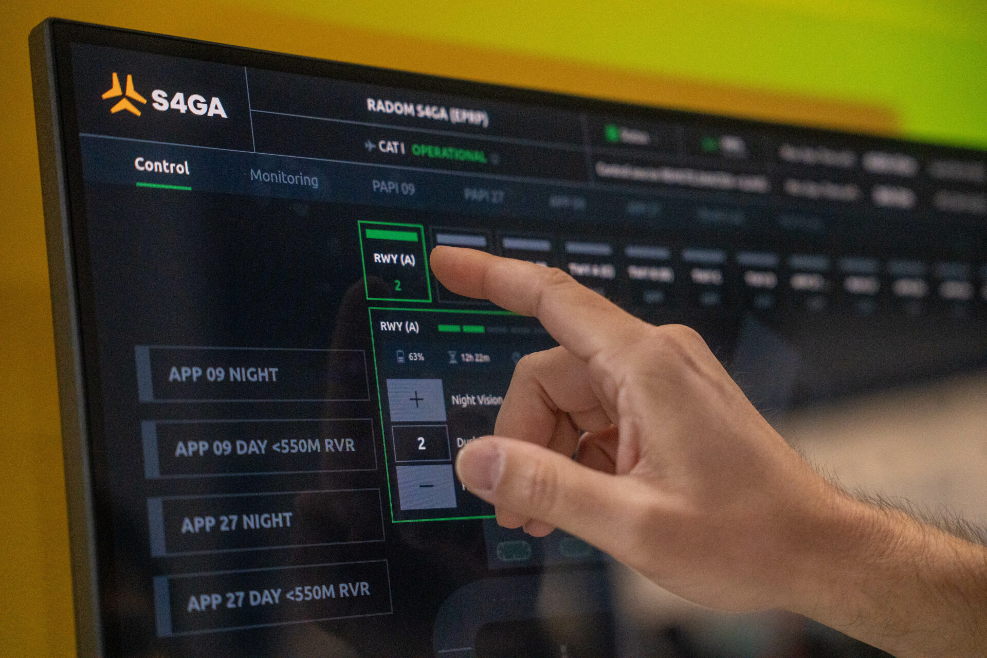 ALCMS Advanced Airfield Lighting Control and Monitoring System with Integrated Workstation_Control Panel