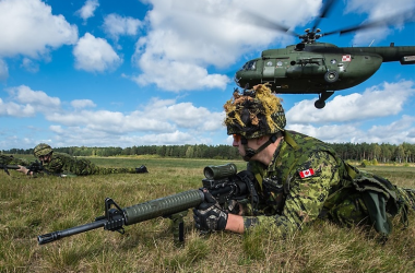 Military Helicopter Landing Zone