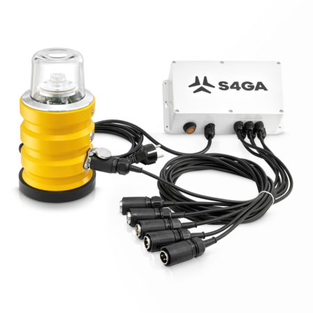 Charger for portable airfield lights
