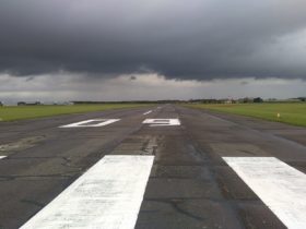 Solar runway lights Europe