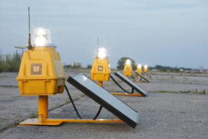 Runway Lighting powered by solar energy