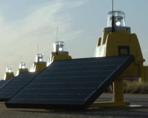 Solar airfield lights for long term operations