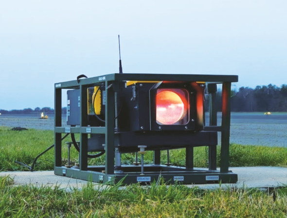 S4GA Portable LED PAPI installed at airport