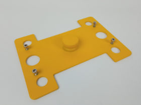 Mounting plate with screws