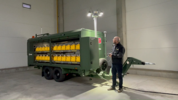 S4GA Floodlight Mast for Mobile Airfield Lighting Trailer