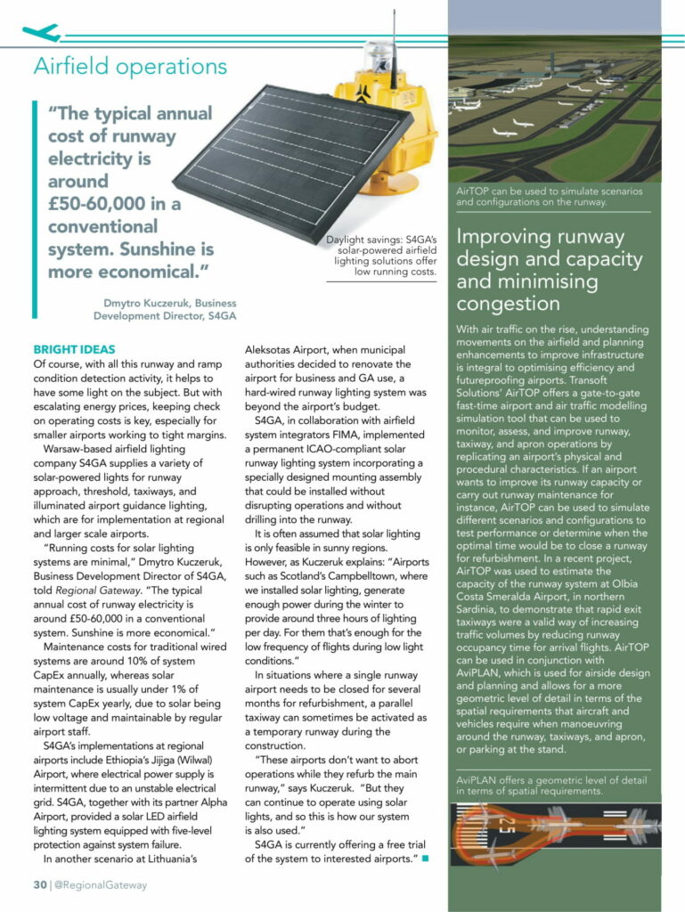 S4GA Solar Airfield Lighting - Regional Gateway December Issue 2022