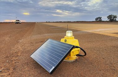 S4GA Solar Runway Lighting System at one of the mining airstrips