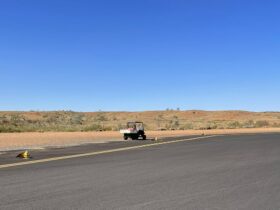 Fortescue Cloudreak Dave Forrest Airport with S4GA Solar Runway Lighting