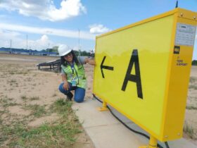 Tefe Airport Sign Small Brazil