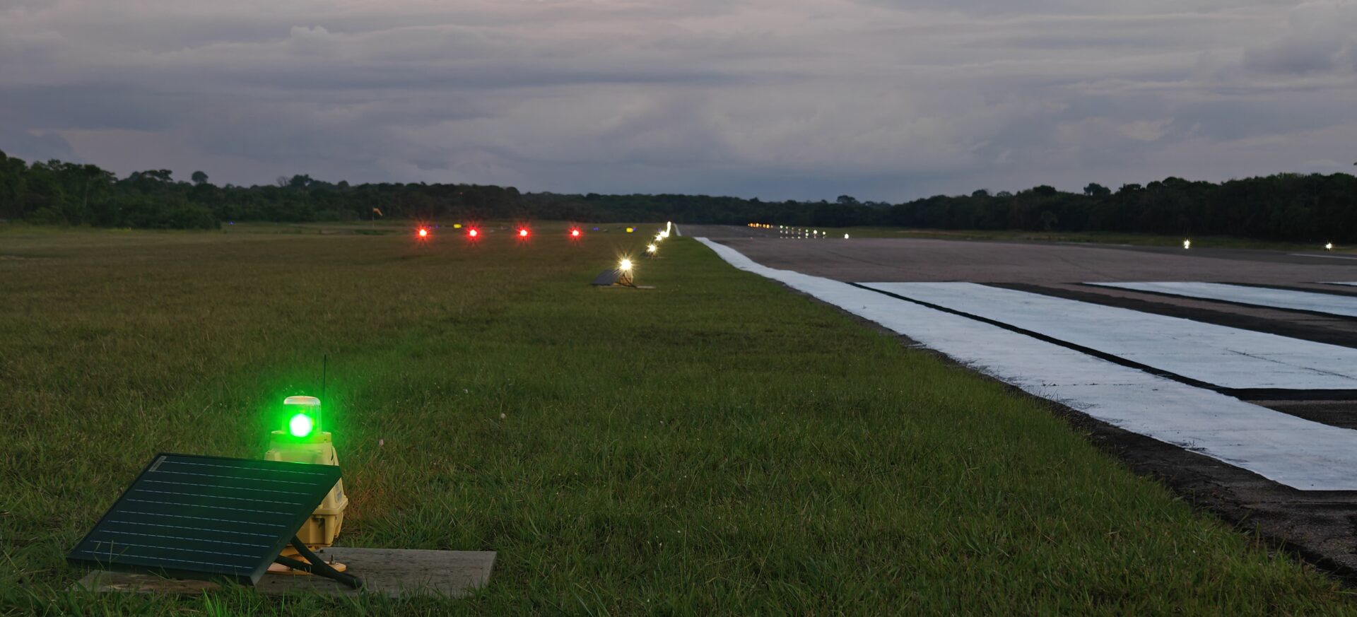 S4GA Solar Runway Lights at Tefe Airport