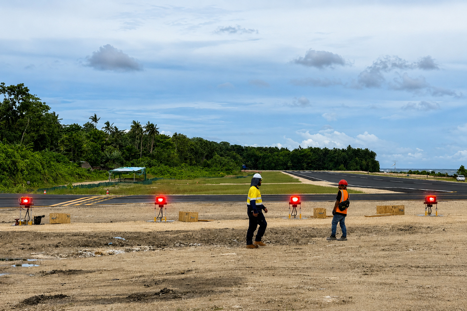 Santa Cruz Airport’s solar AGL installation